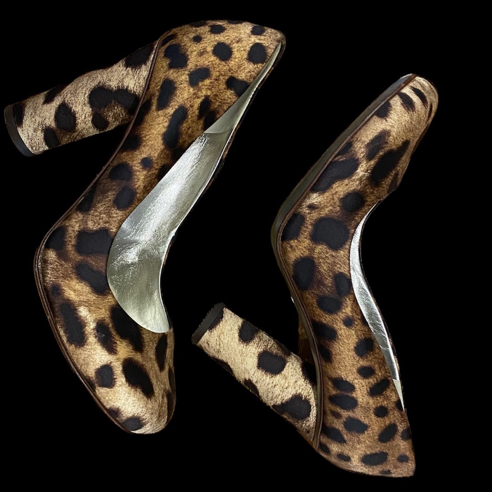 DOLCE & GABBANA  animal print heels SIZE 7